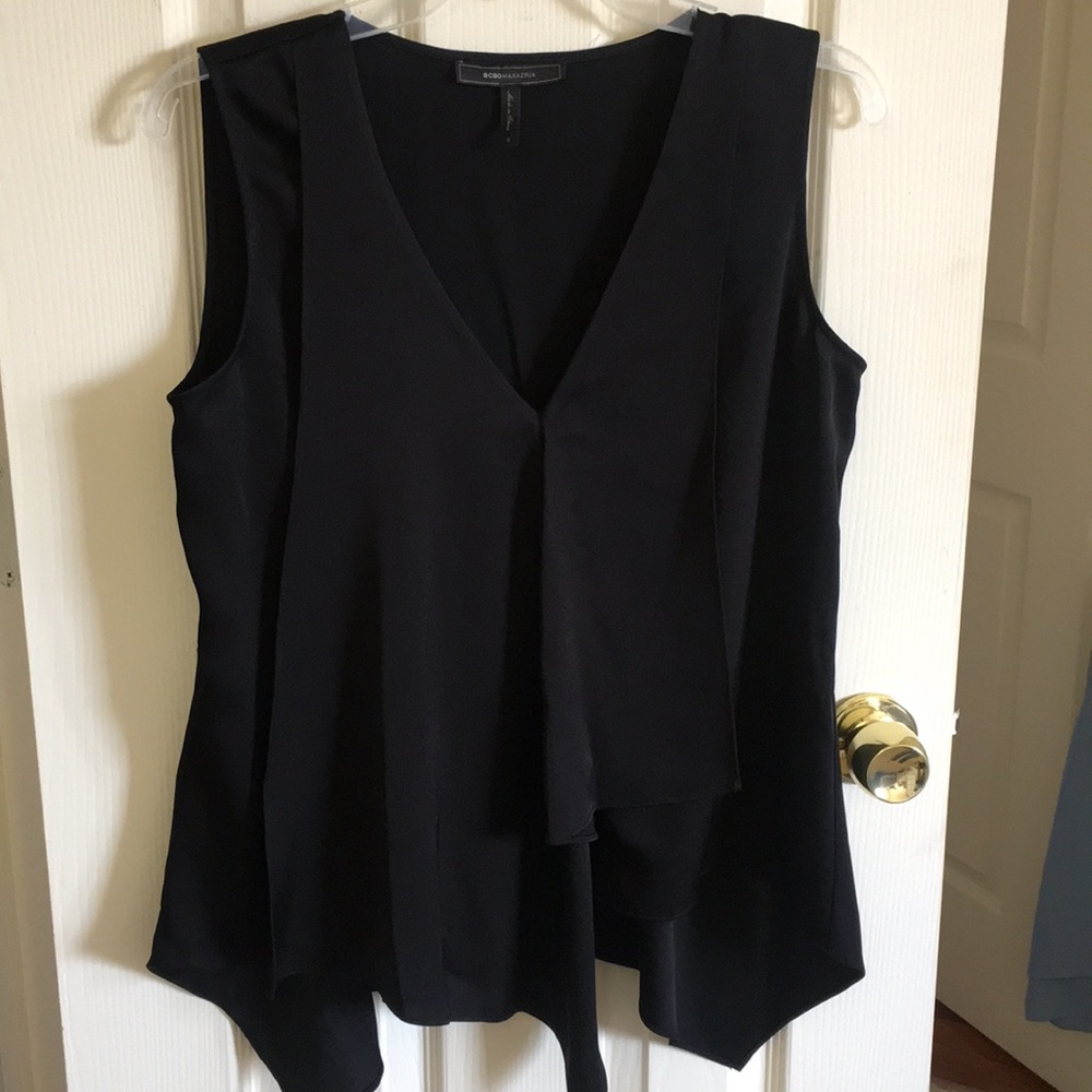 BCBG Maxazaria Bianca Black Top size Small